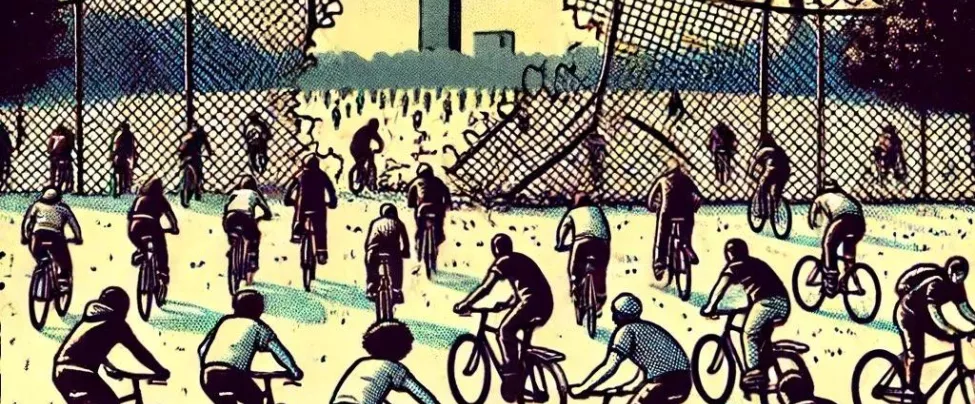 Fahrrademo am Görli