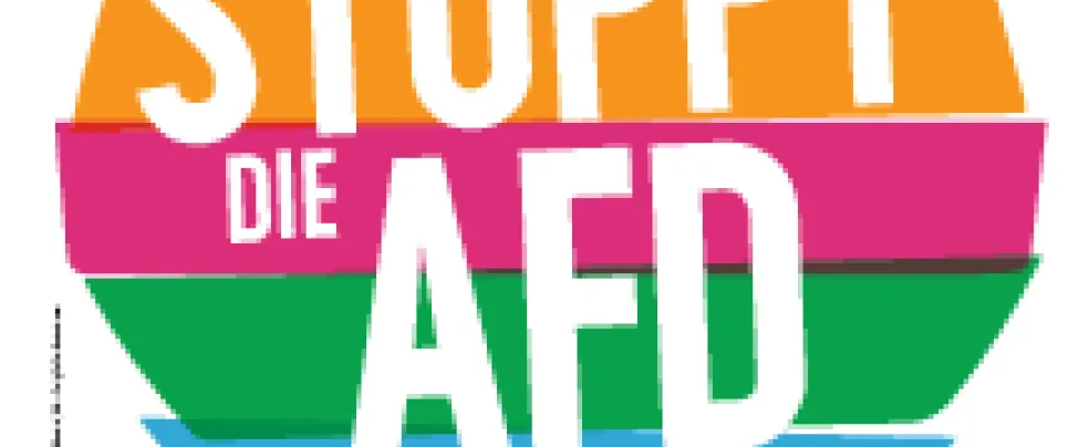 Aufstehen gegen Rassismus - Aufkleber Stoppt die AfD